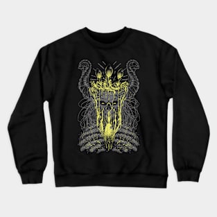 Design "Dark Aquarius" Yellow Crewneck Sweatshirt